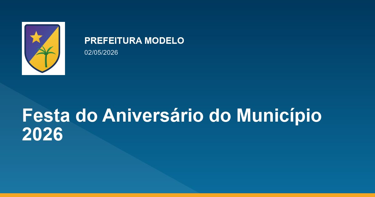 Festa do Aniversário do Município 2026
